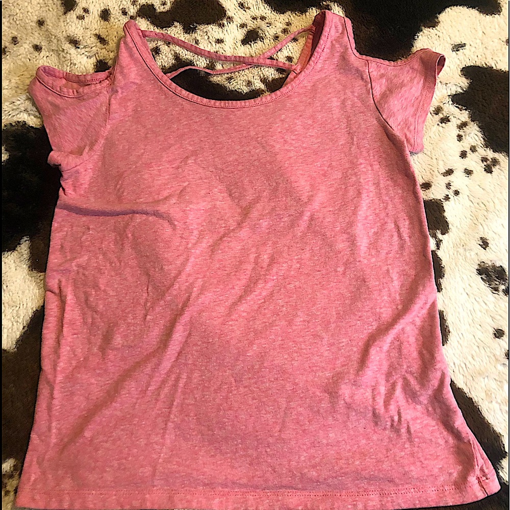 Pink open back and open shoulder